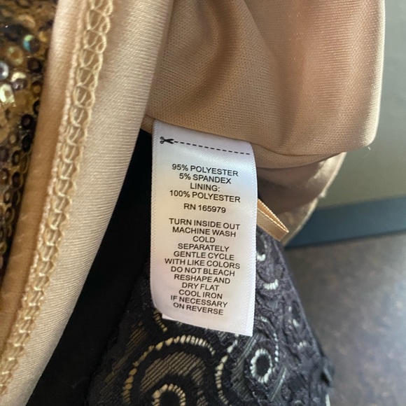 Women’s NWT Cable & Gauge Sequined Animal Print Dress Top - Picture 6 of 16